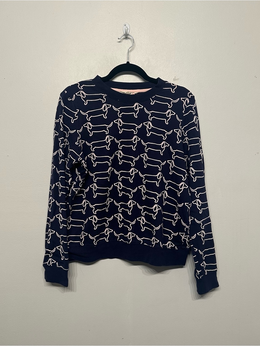 NWT Boden Hannah Dachshund Dog Print Sweatshirt Small - Picture 2 of 8